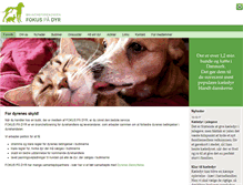 Tablet Screenshot of fokus-dyr.dk